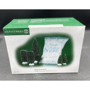 VTG Village Landscape Starter Set of 5 Trees & Snow Department 56  52898